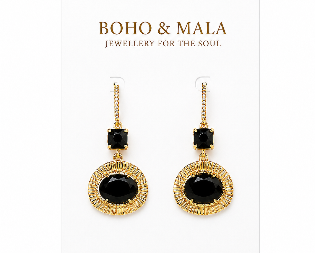 
                  
                    Vivienne Black Onyx Earrings
                  
                