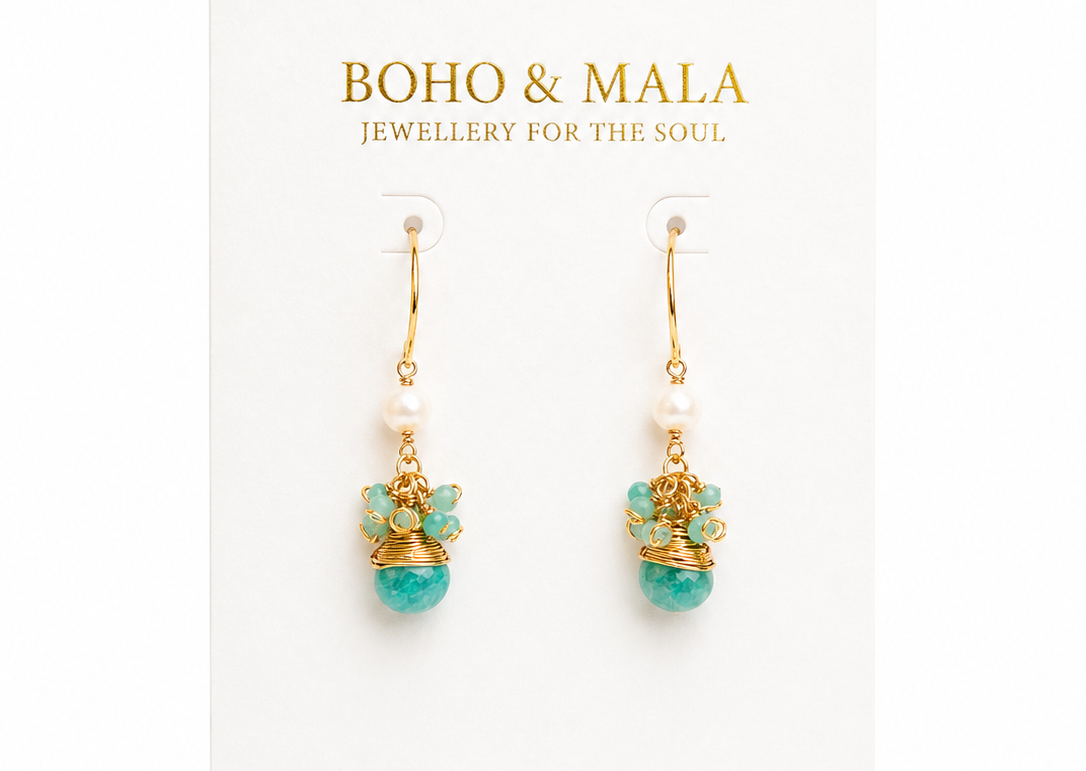 
                  
                    Maris Amazonite Earrings
                  
                