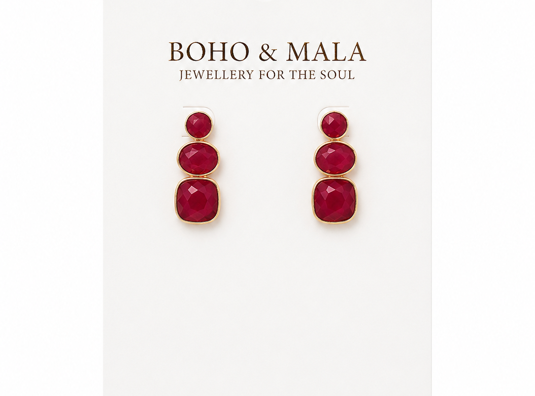 
                  
                    Solenne Red Jade Earrings
                  
                