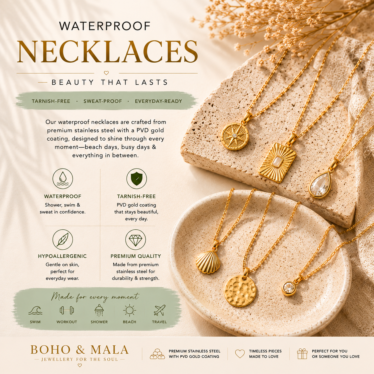 Waterproof Necklaces