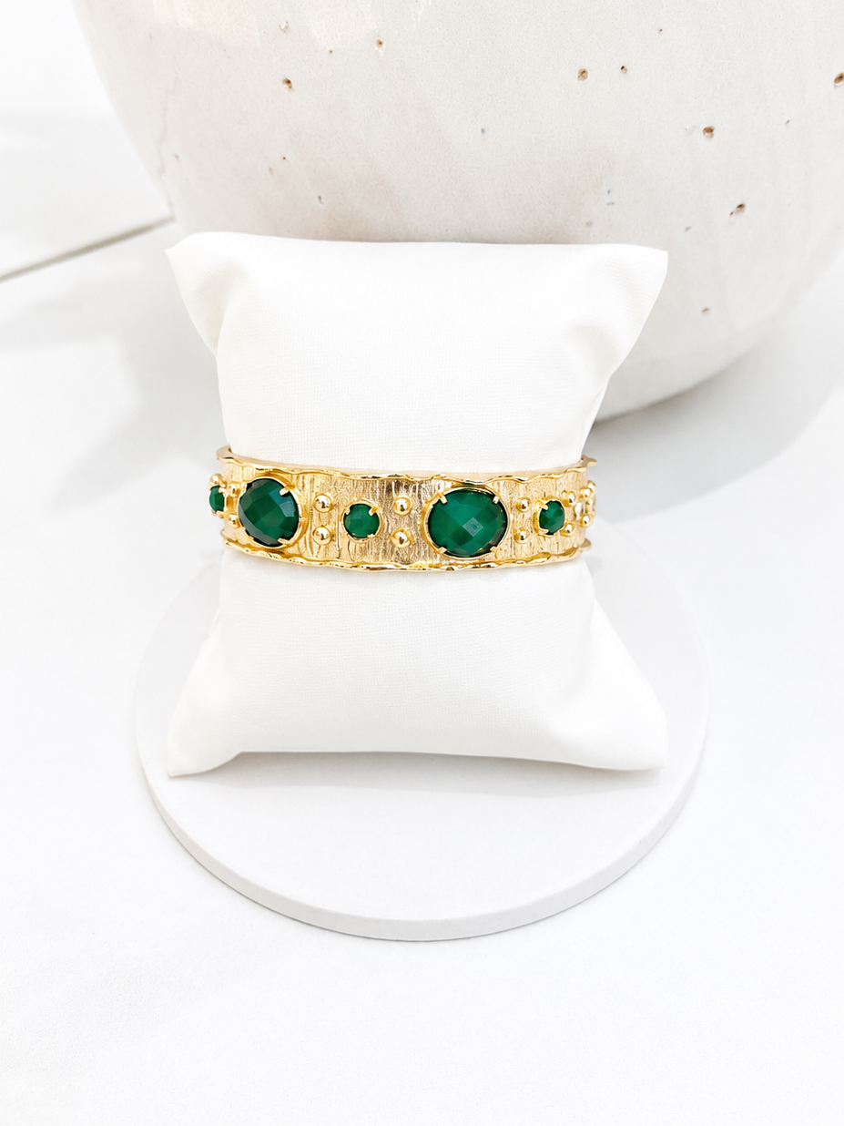 
                  
                    Green Jade Solara Cuff Bracelet
                  
                