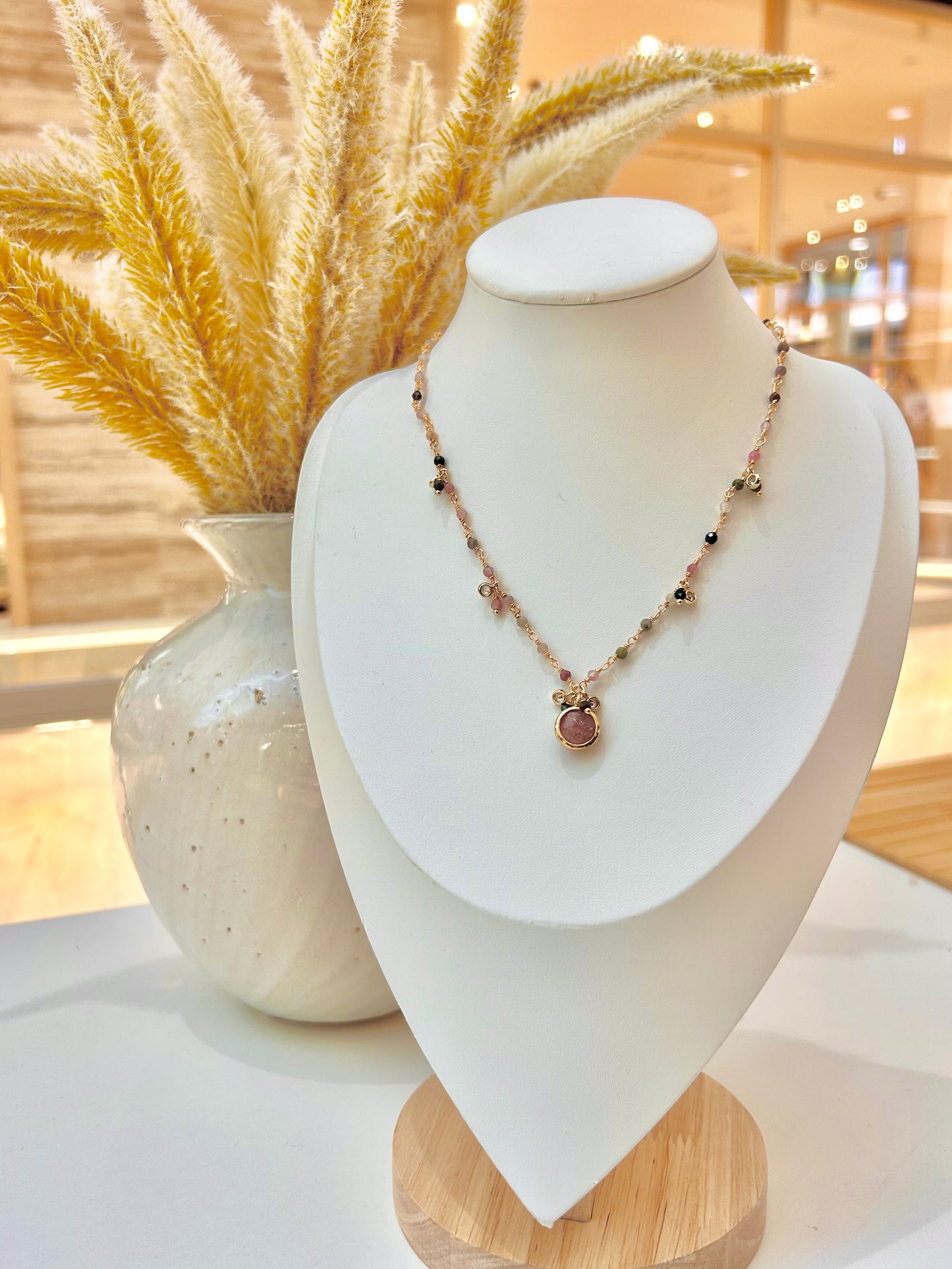 
                  
                    Virelle Strawberry Quartz Necklace
                  
                