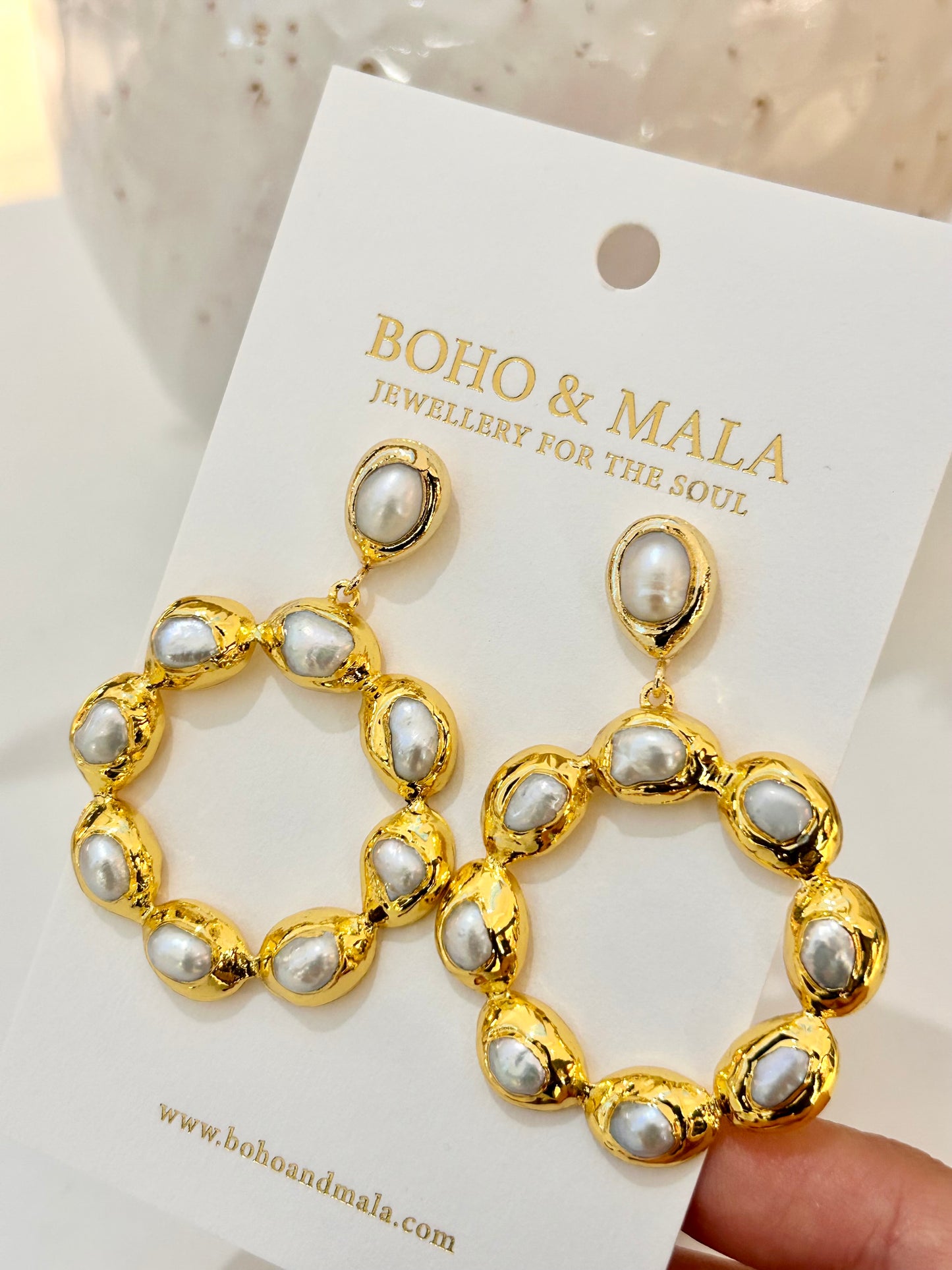 
                  
                    Pearl Soleil Earrings
                  
                