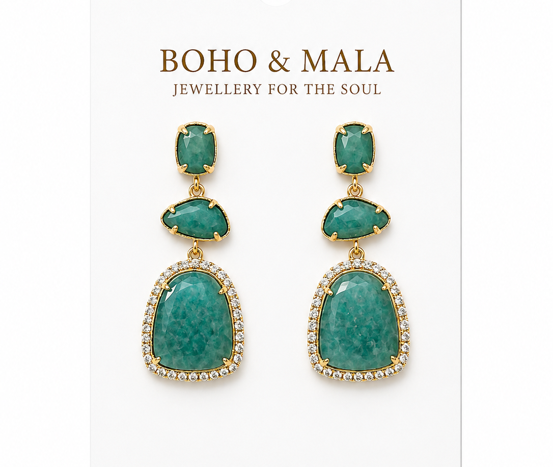 
                  
                    Valencia Amazonite Earrings
                  
                