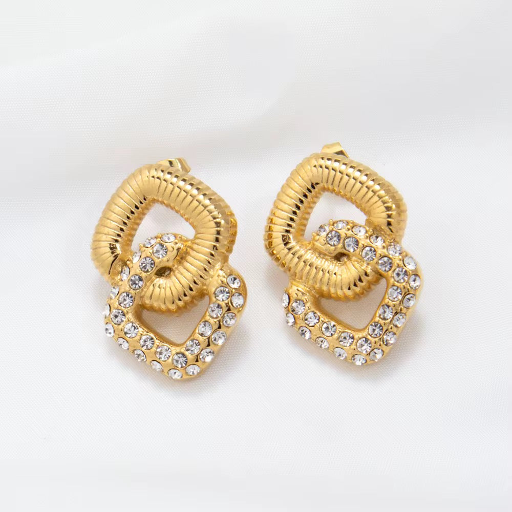 Australian Owned Boho And Mala Gold Plated Under Stainless Steel Statement Earrings Waterproof Tarnish-Free Earrings- Boho Jewellery