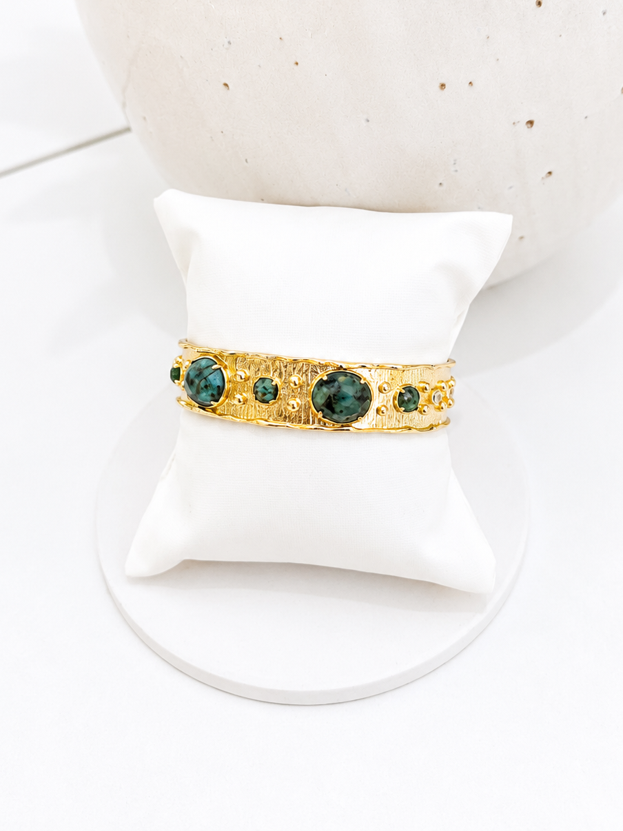 
                  
                    African Turquoise Solara Cuff Bracelet
                  
                