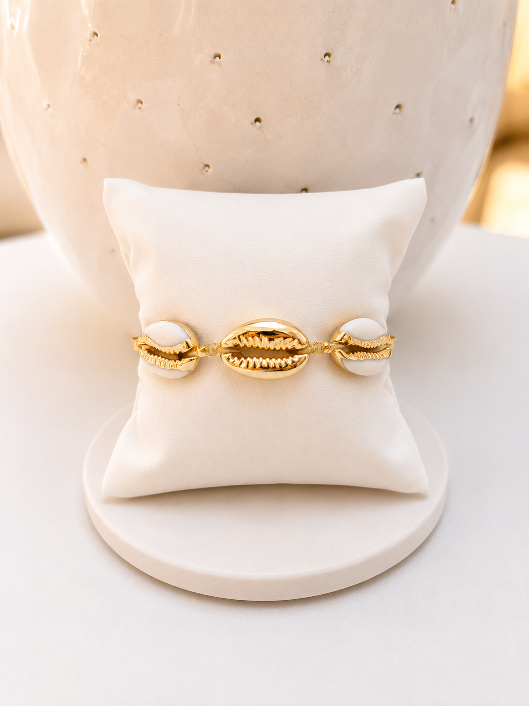
                  
                    Golden Tide Shell Bracelet
                  
                