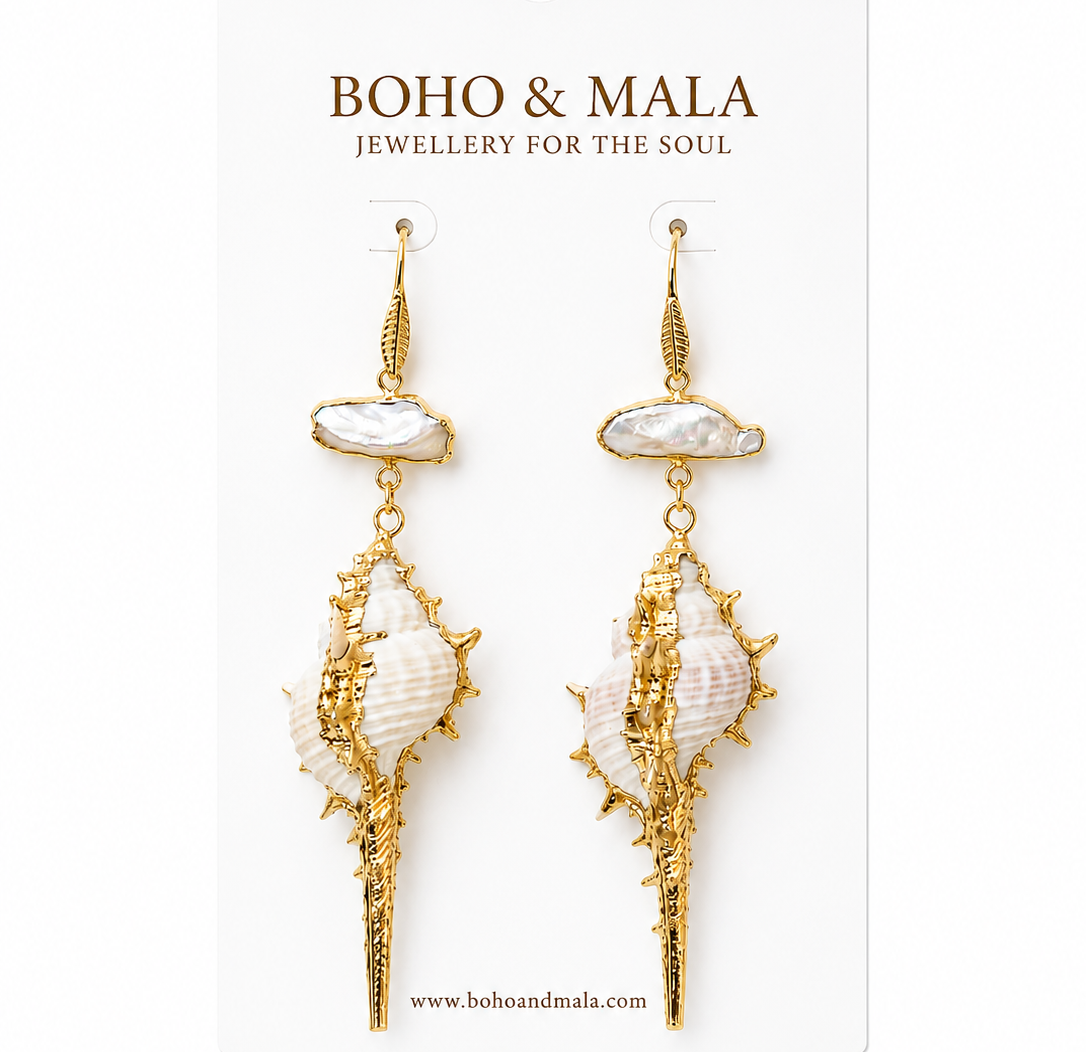 
                  
                    Pearl Conch Earrings
                  
                