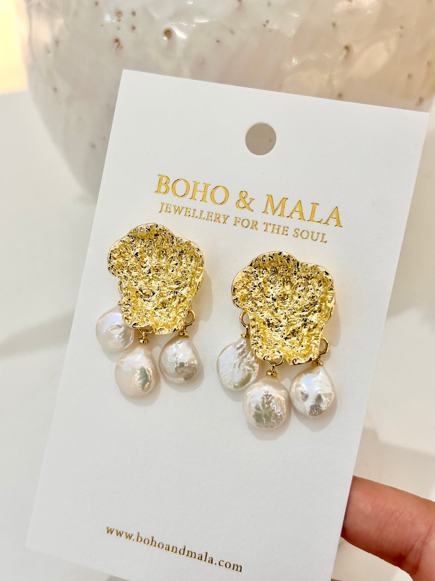 
                  
                    Pearl Bloom Earrings
                  
                