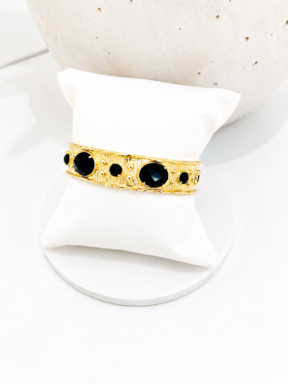 
                  
                    Black Obsidian Solara Cuff Bracelet
                  
                