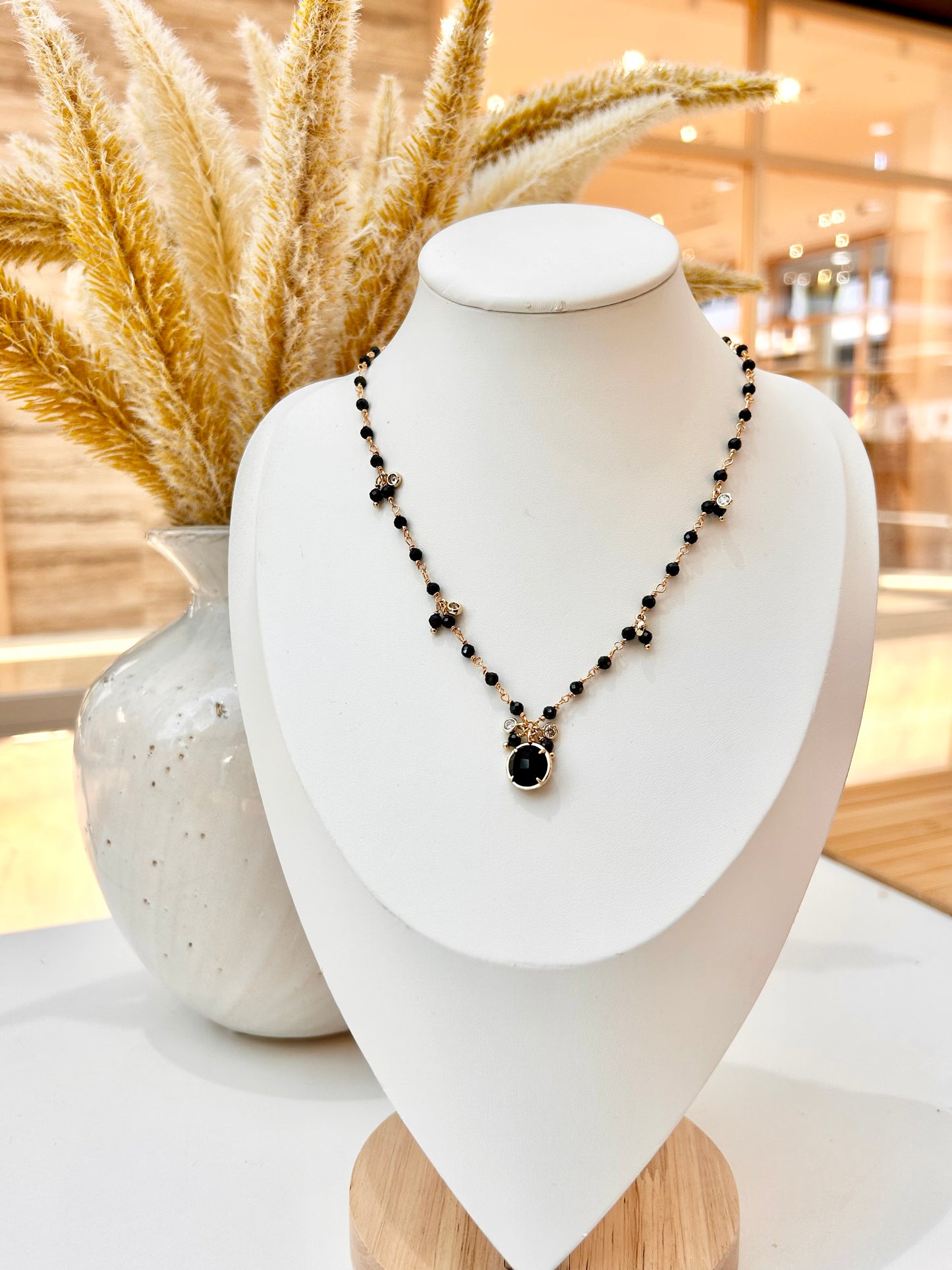
                  
                    Virelle Black Obsidian Necklace
                  
                