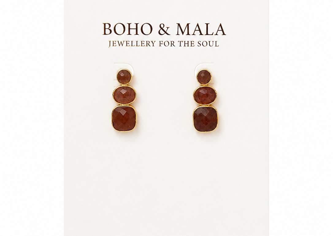
                  
                    Solenne Strawberry Quartz Earrings
                  
                