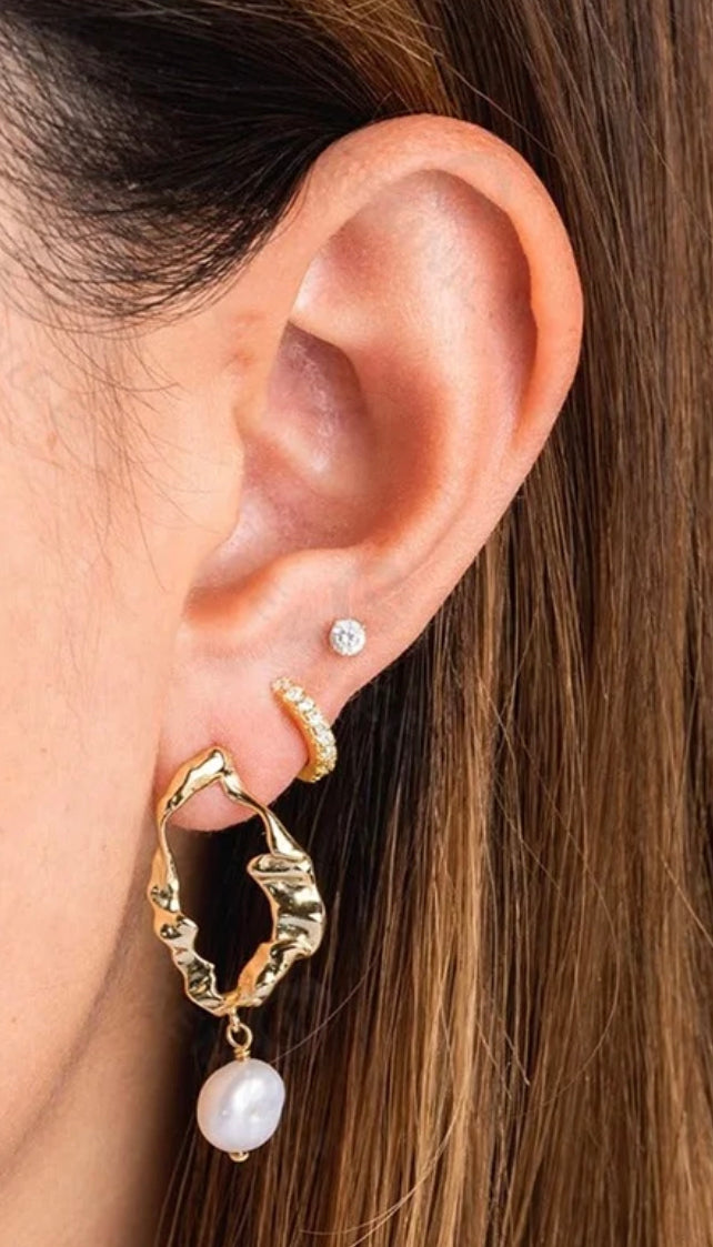 
                  
                    Boho & Mala Pearl 18k Gold Plated Stud Earring
                  
                