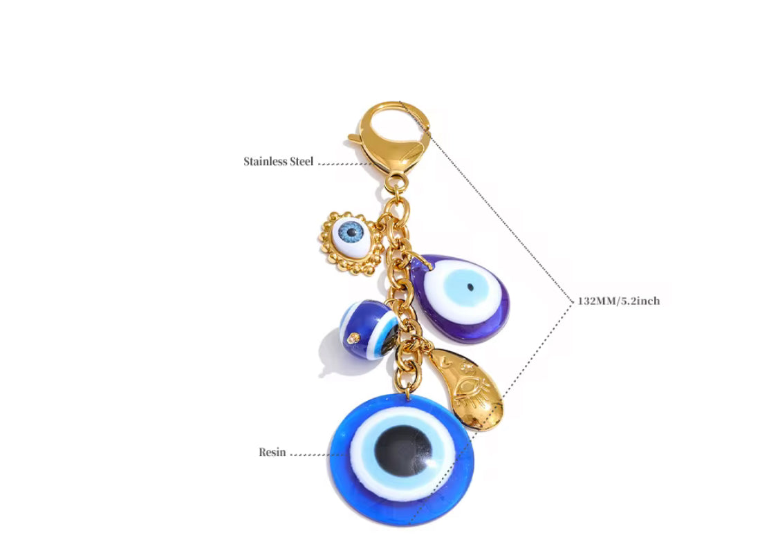 
                  
                    Evil Eye Charm Key Ring
                  
                