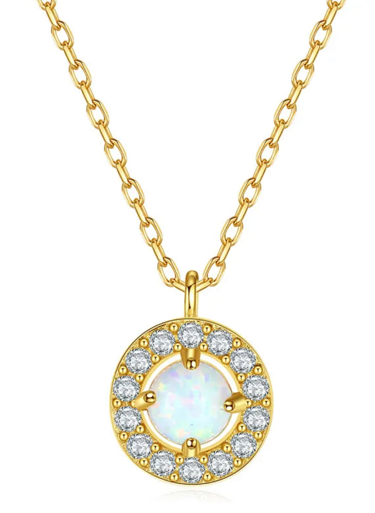 
                  
                    Boho & Mala Black Opal 18k Gold Plated Necklace
                  
                