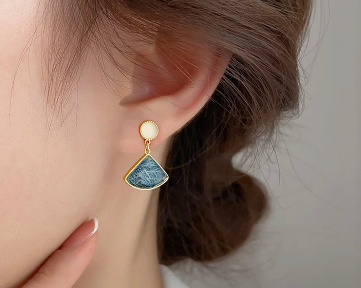 
                  
                    Boho & Mala Blue Stone 18k Gold Plated Stud Earrings
                  
                