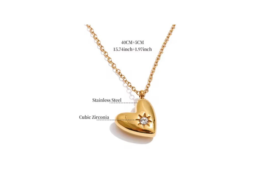 
                  
                    Golden Heart Star Necklace
                  
                