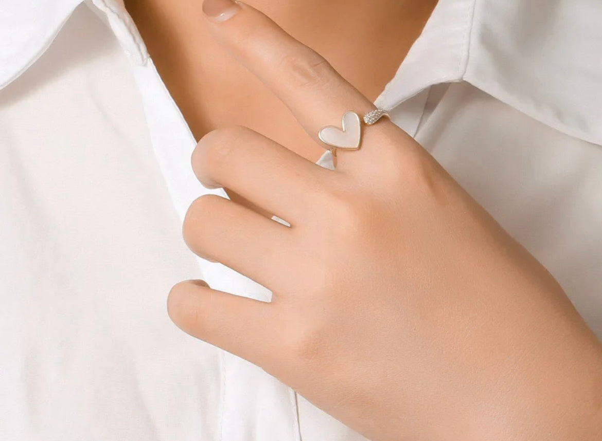 
                  
                    Boho & Mala Heart Sterling Silver Ring (adjustable)
                  
                