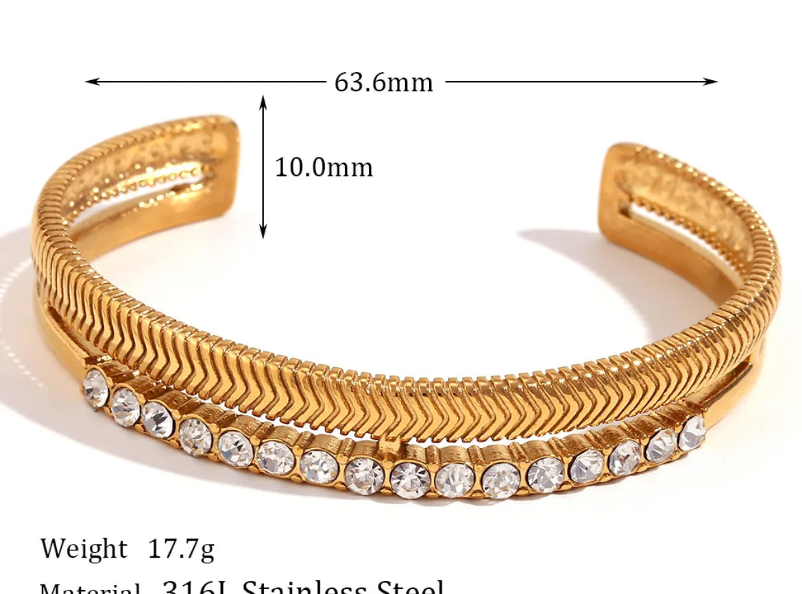 
                  
                    Boho & Mala Gold Plated Stainless Steel Bracelet
                  
                