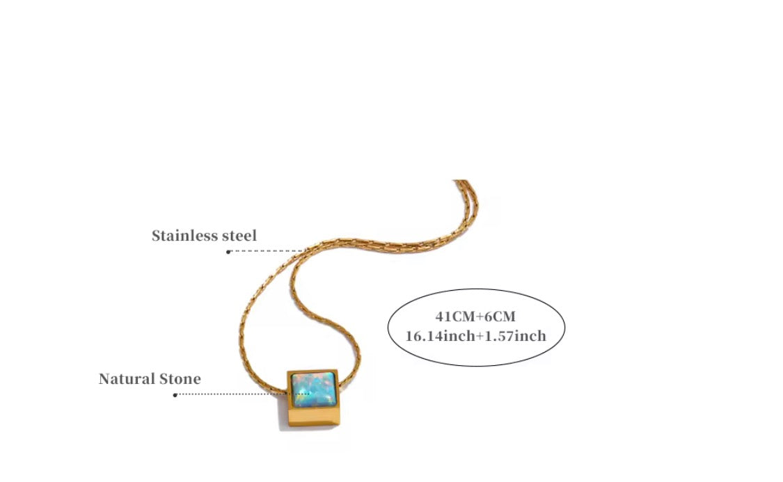 
                  
                    Opal Glow Pendant Necklace
                  
                