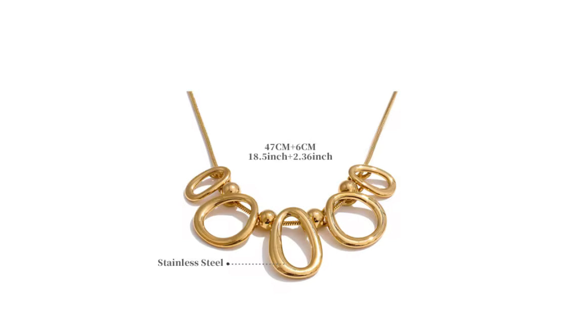 
                  
                    Charm Gold Plated Stainless Steel Waterproof & Tarnish-Free Necklaces- Boho Jewellery For Everyday Wear
                  
                