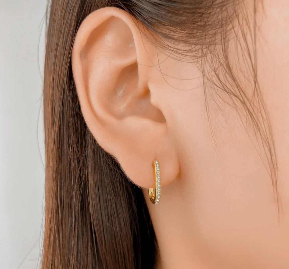 
                  
                    Boho & Mala Huggies 18k Gold Plated Hoop Earrings
                  
                