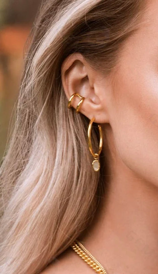 
                  
                    Boho & Mala 18k Gold Plated Hoop Earring
                  
                