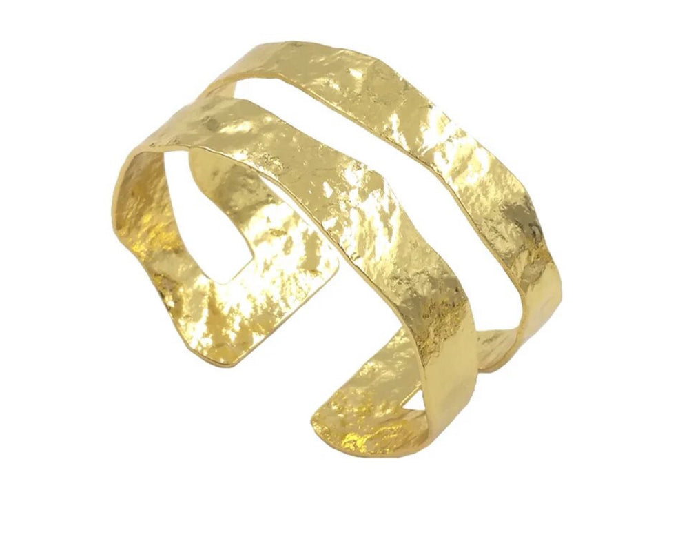 Boho & Mala Gold Plated Brass Bracelet