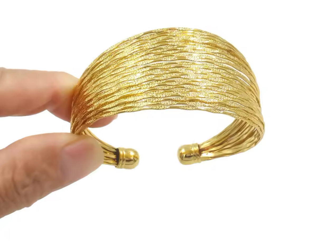 
                  
                    Boho & Mala Brass Cuff Bracelet
                  
                