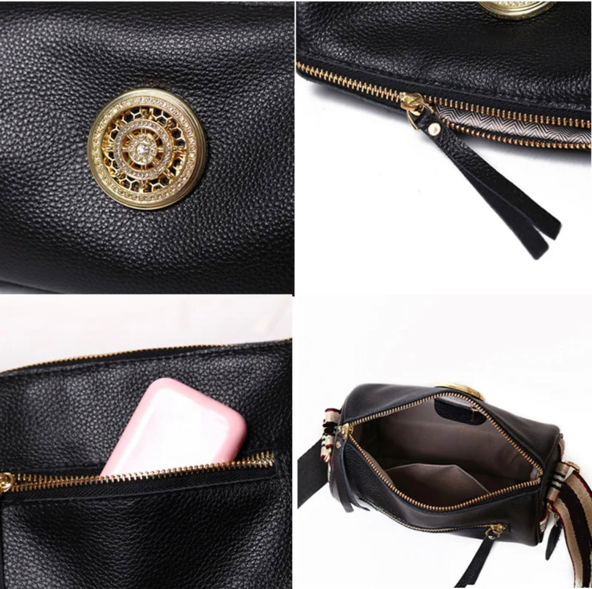 
                  
                    Boho & Mala Crossbody Leather Bag- Tan B1015
                  
                