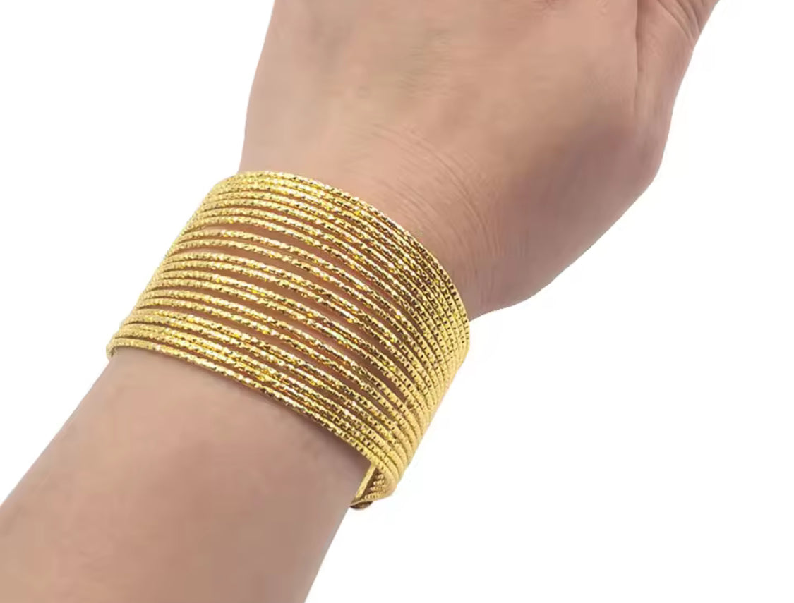 
                  
                    Free Spirit Adjustable Statement Boho Brass Gold Cuff Bracelet
                  
                