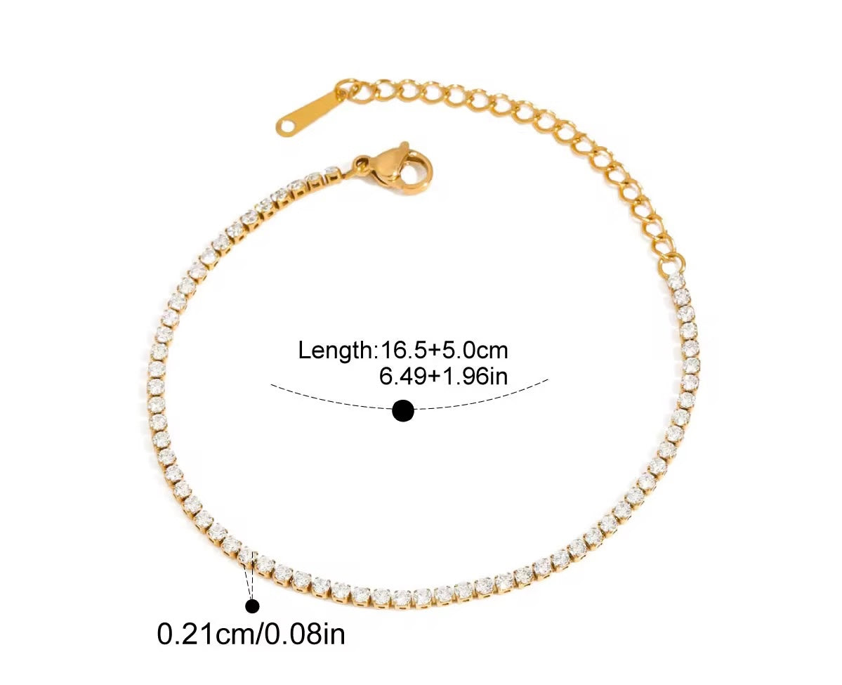 
                  
                    Celeste Crystal Tennis Bracelet
                  
                