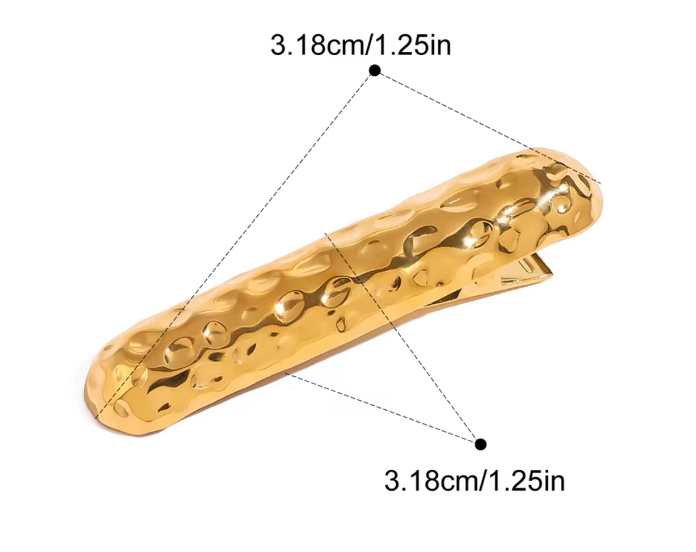 
                  
                    Boho & Mala Hammered Gold Bar Hair Clip
                  
                