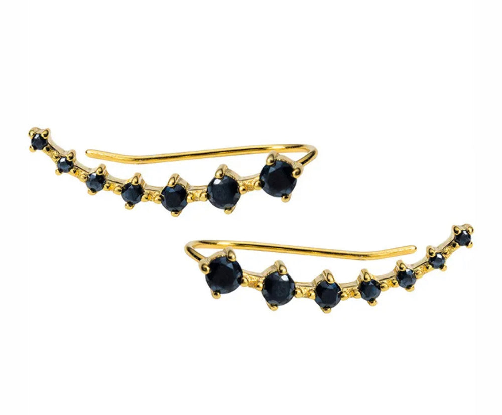 Boho & Mala Line Stud 18k Gold Plated Earrings