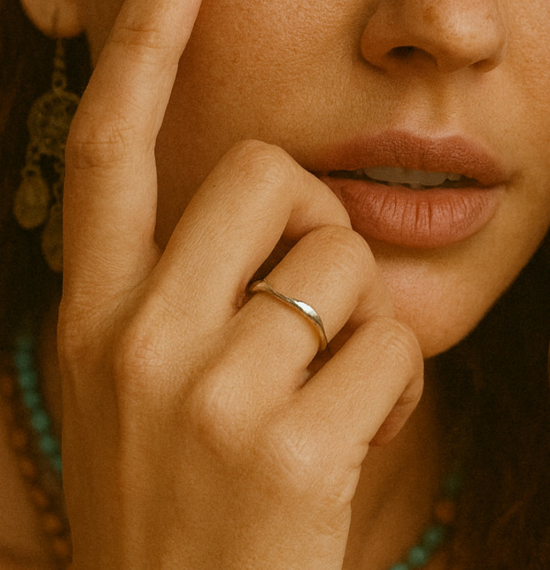 Boho & Mala Sterling Silver Ring (adjustable) R1042