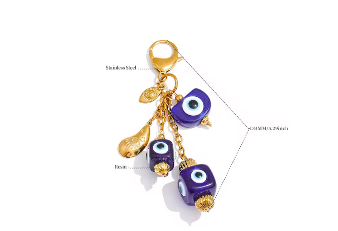 
                  
                    Evil Eye Charm Key Ring
                  
                