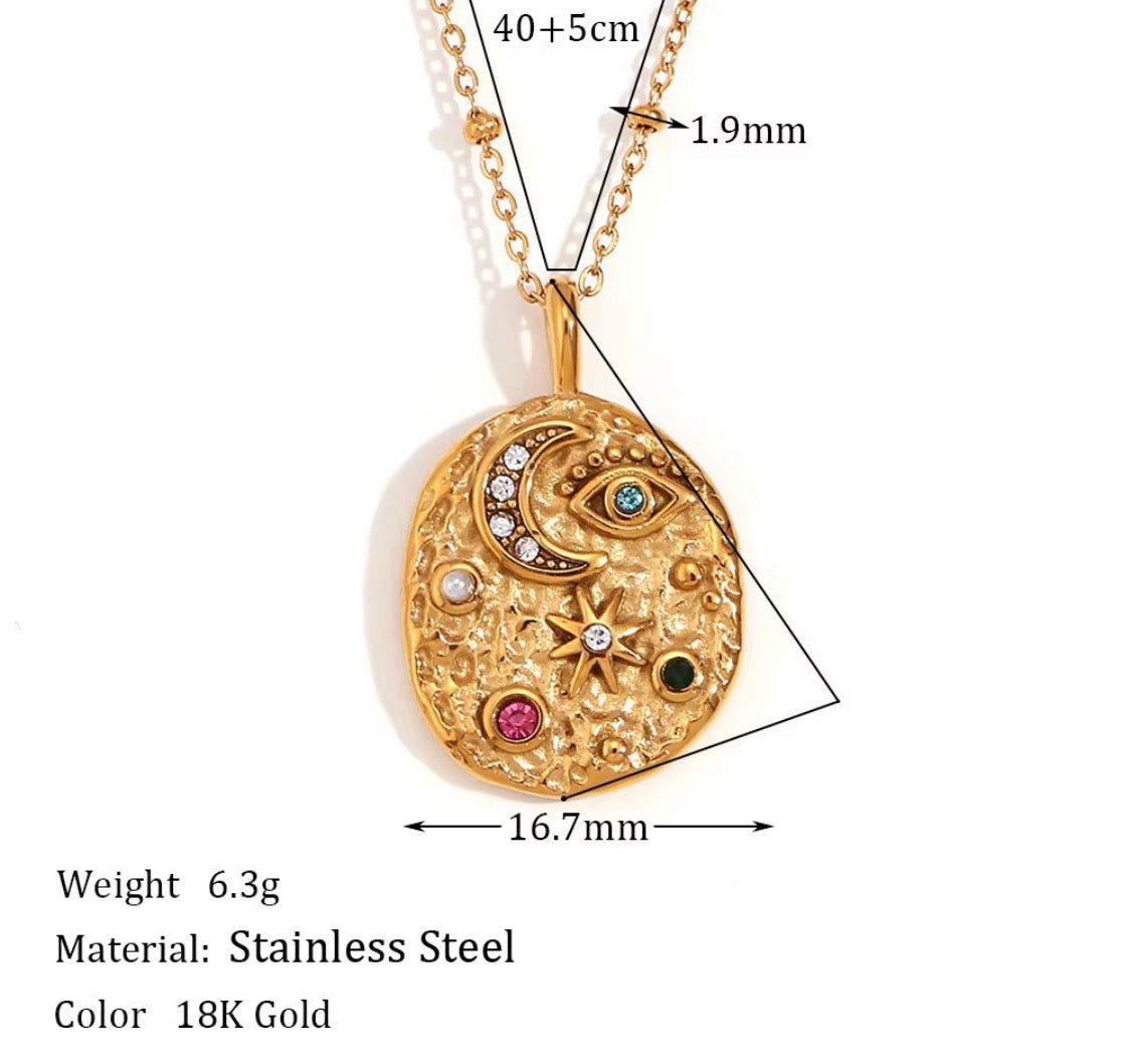
                  
                    Celestial Amulet Waterproof Necklace
                  
                