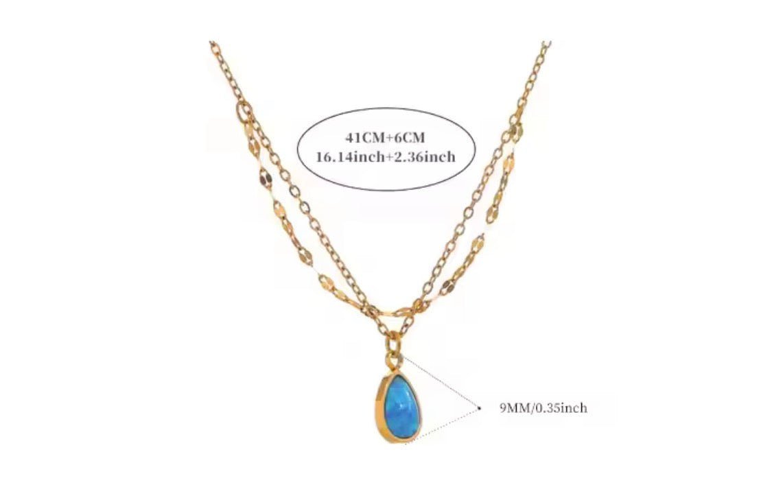 
                  
                    Ocean Opal Glow Layered Necklace
                  
                