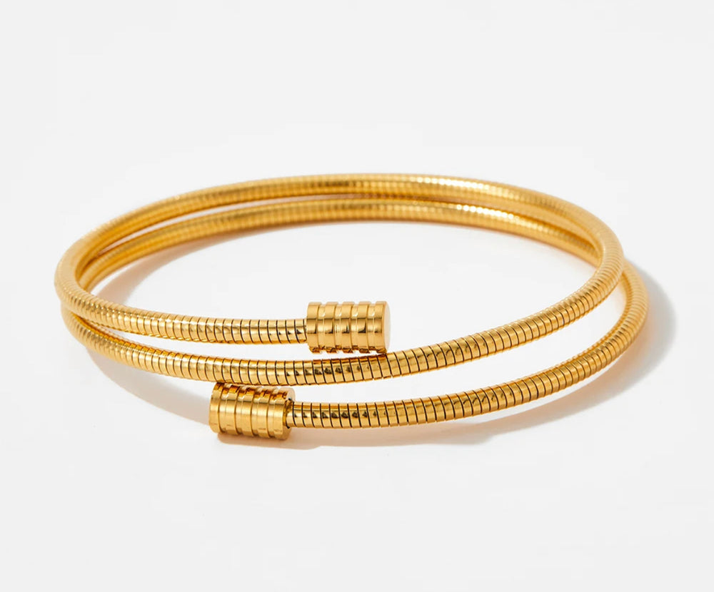 Boho & Mala Gold Plated / Stainless Steel Bracelet