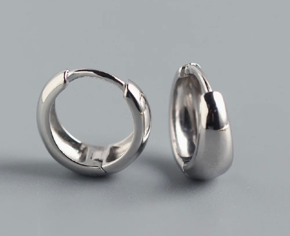 
                  
                    Boho & Mala Sterling Silver Hoop Huggie Earrings
                  
                