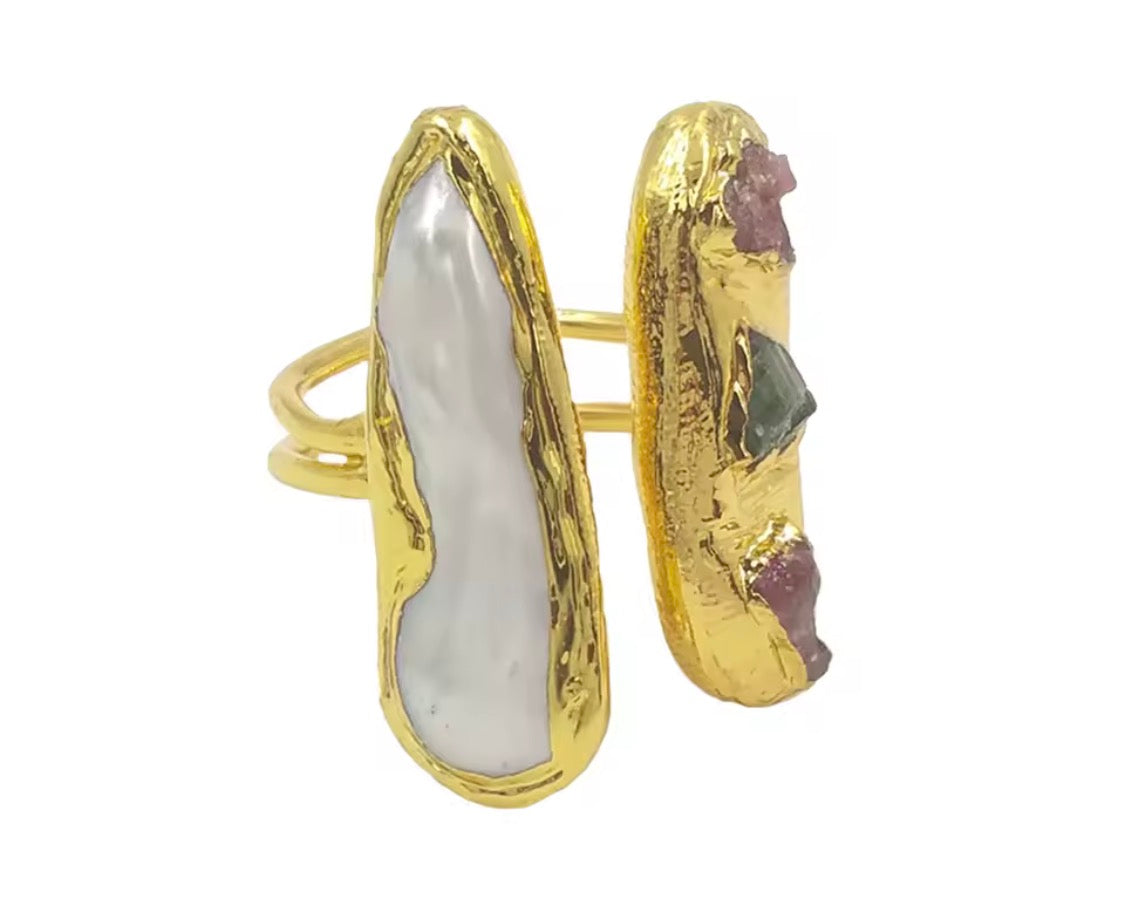 
                  
                    Nerelle Biwa Freshwater Pearl Ring
                  
                