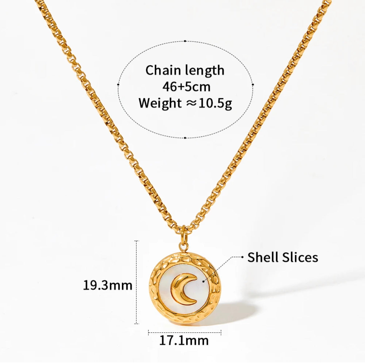 
                  
                    Boho & Mala Stainless Steel/18k Gold Plated Pendant Necklace
                  
                