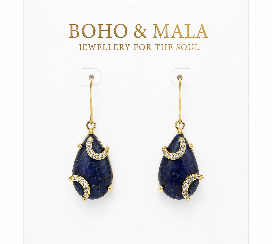 
                  
                    Lapis Lazuli Luna Earrings
                  
                