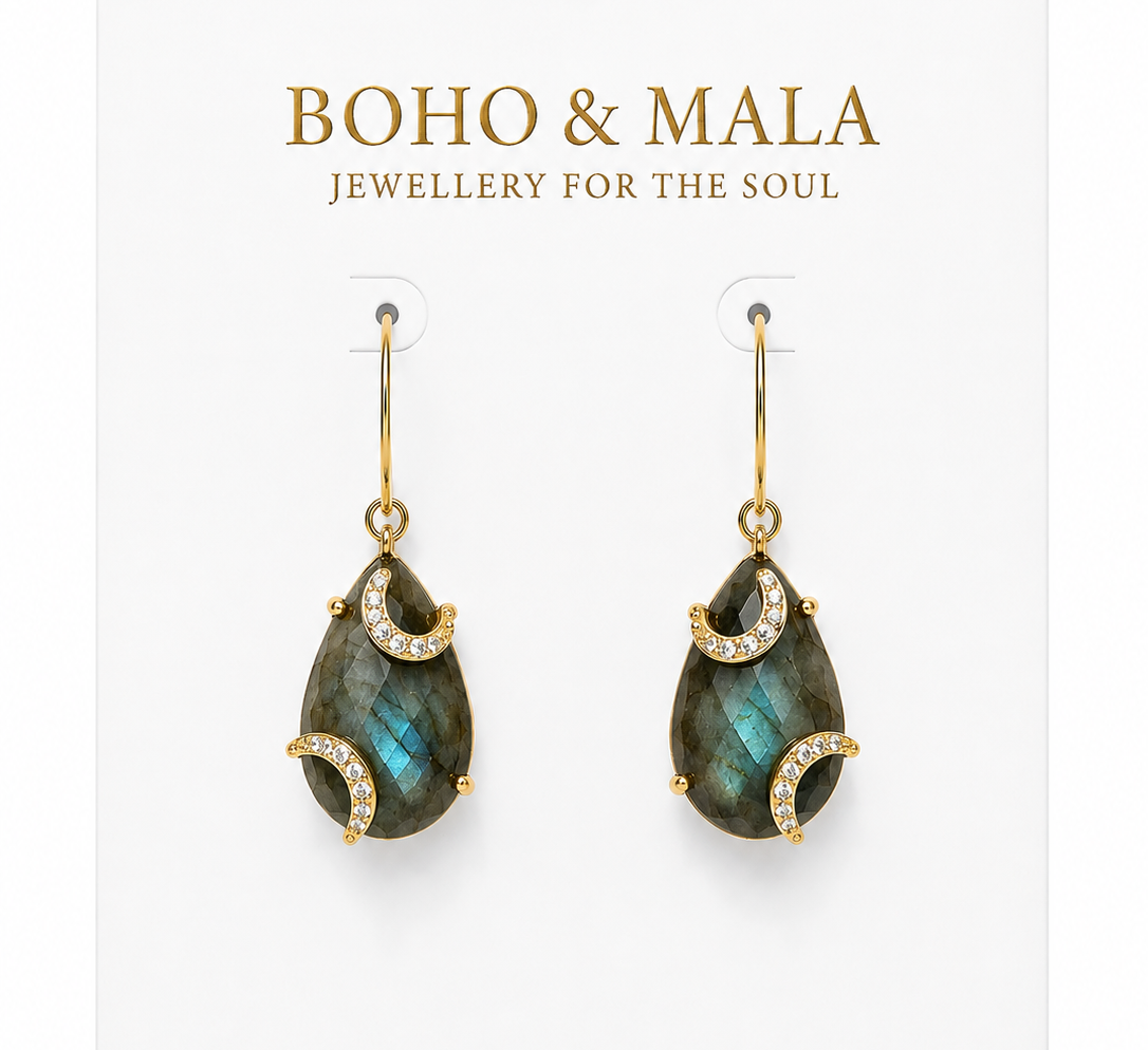 
                  
                    Labradorite Luna Earrings
                  
                