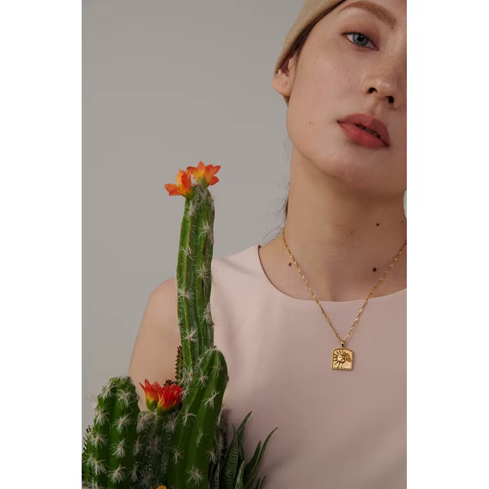 
                  
                    Golden Sun Goddess Necklace
                  
                