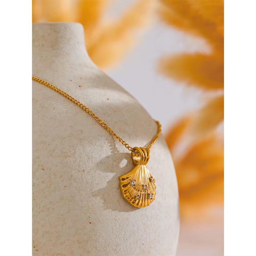 
                  
                    Golden Seashell Necklace
                  
                