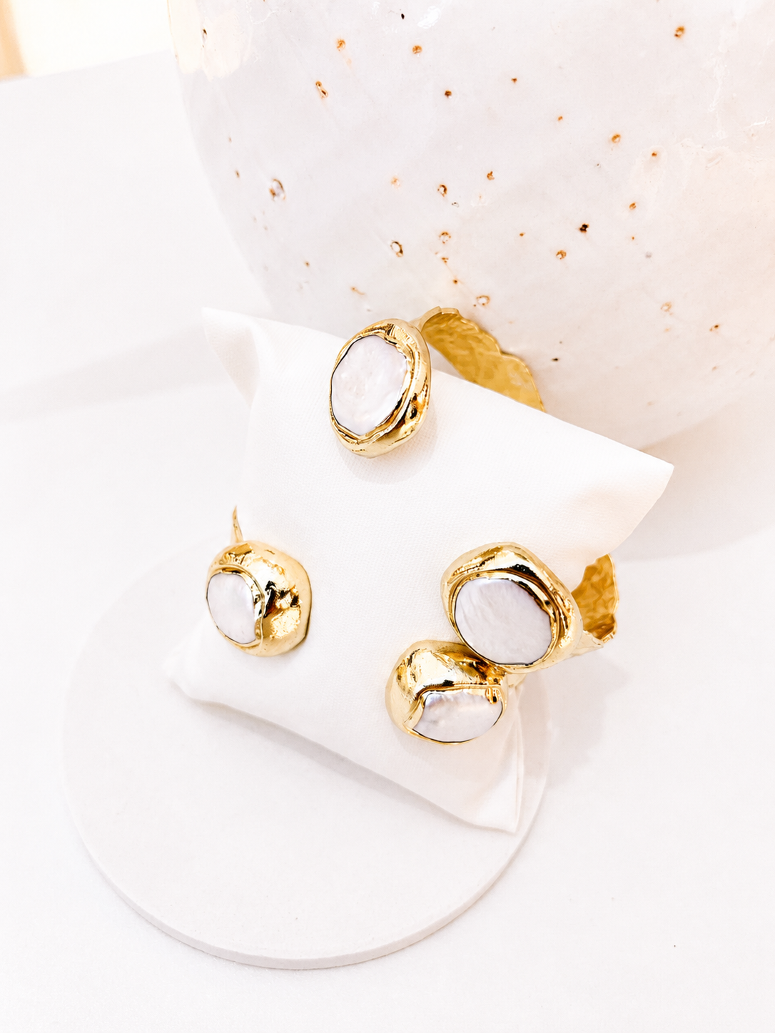 
                  
                    Nerina Squared Fresh Water Pearl Cuff Bracelet
                  
                