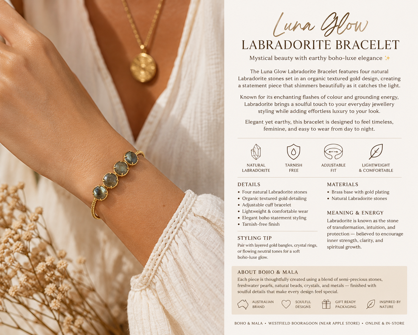 
                  
                    Luna Glow Labradorite Bracelet
                  
                