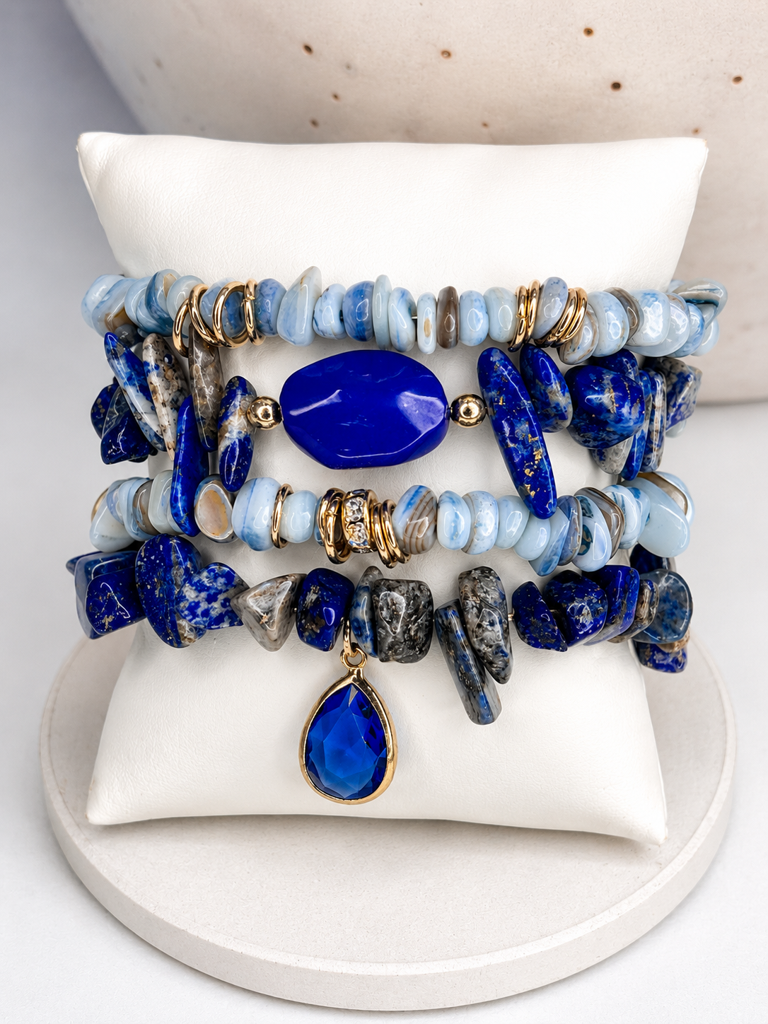 
                  
                    Ocean Majesty Stone Mix Elastic Bracelet Stackable Set
                  
                