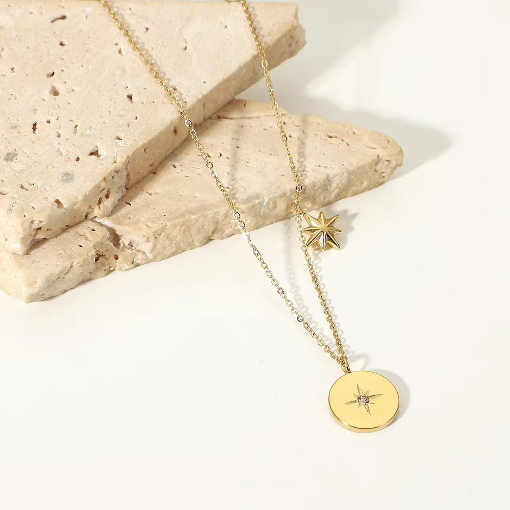 Pendant Charm Necklace Beach Australian Owned Boho And Mala Gold Plated Under Stainless Steel Statement Necklace Waterproof Tarnish-Free Earrings Everyday Boho Jewellery